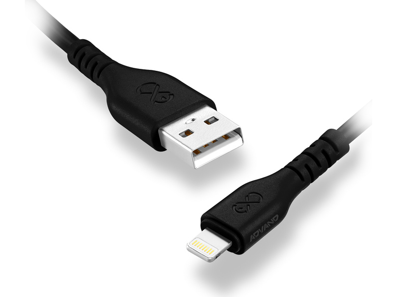 EXC USB A-Lightning BASIC kábel 1,2 m fekete